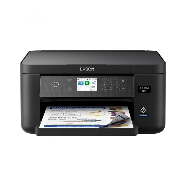 Epson Expression Home XP-5200 Wireless Color All-in-One Printer with Scan, Copy, Automatic 2-Sided Printing, Borderless Photos, 150-Sheet Paper Tray and 2.4" Color Display,Black